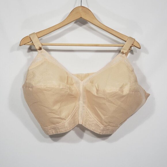 Playtex 18 Hour Full Coverage Wireless Bra  48 DD  Beige Color - Picture 1 of 5